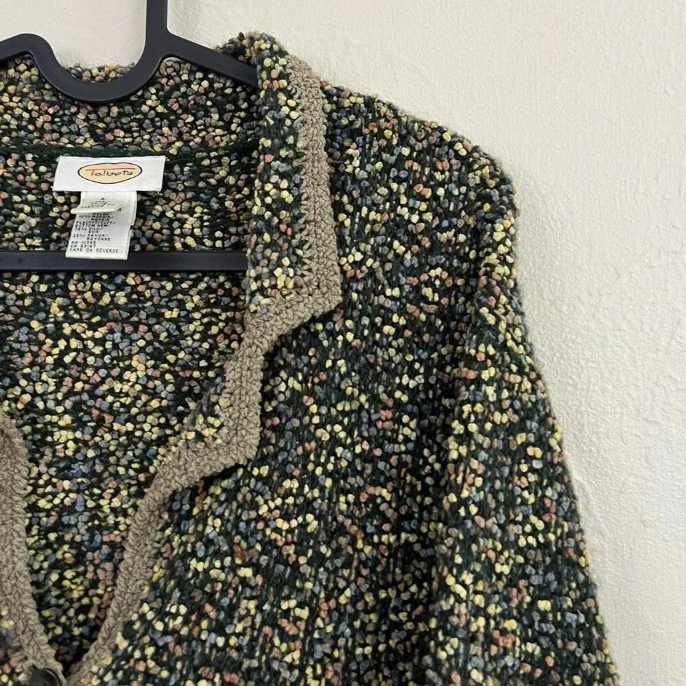 vintage 90s girly boho granola bobble knit cardigan - Picture 3 of 8